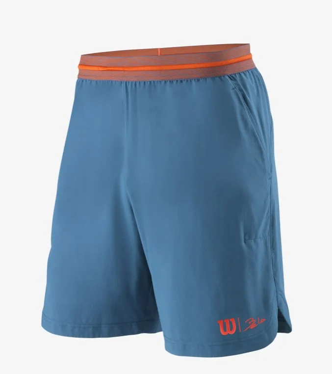 Wilson Bela Power 8" Shorts II (Mens, Bue Coral)