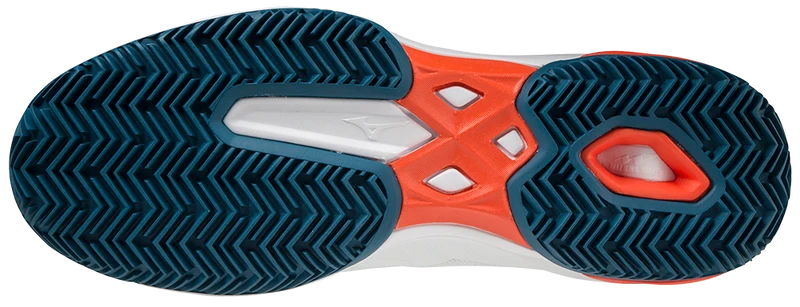 Mizuno Exceed Light CC Mens Padel Shoes (White/Orange)