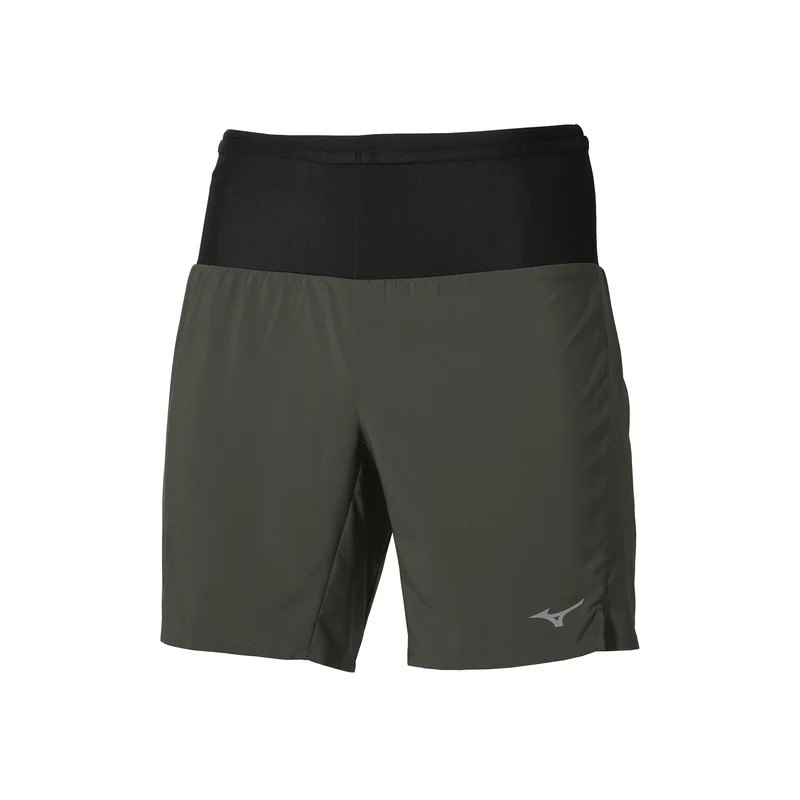 Multi Pocket 2in1 Laufshorts Herren - dunkelgrün
