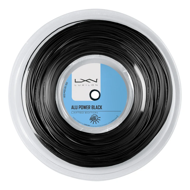 Alu Power Black Ltd Saitenrolle 200m-Schwarz
