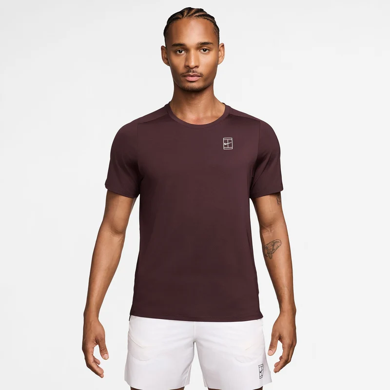 Sinner Court Dri-FIT Advantage T-Shirt Herren - dunkelrot, weiß