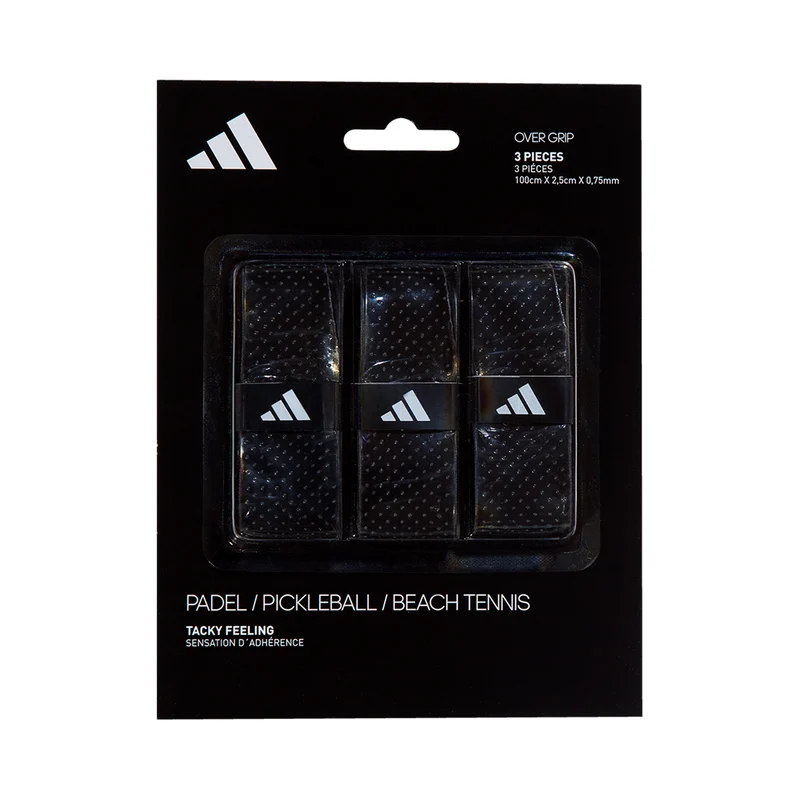 Padel Overgrip 3er Pack-Schwarz