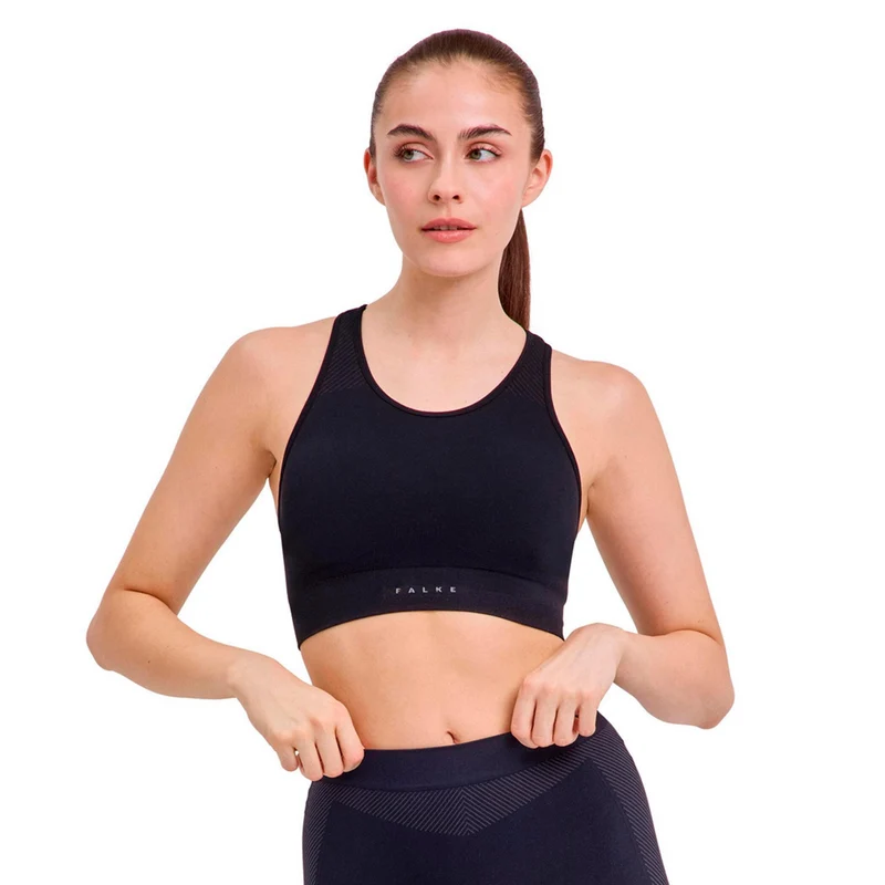 Second Skin Sport-BH Damen - schwarz