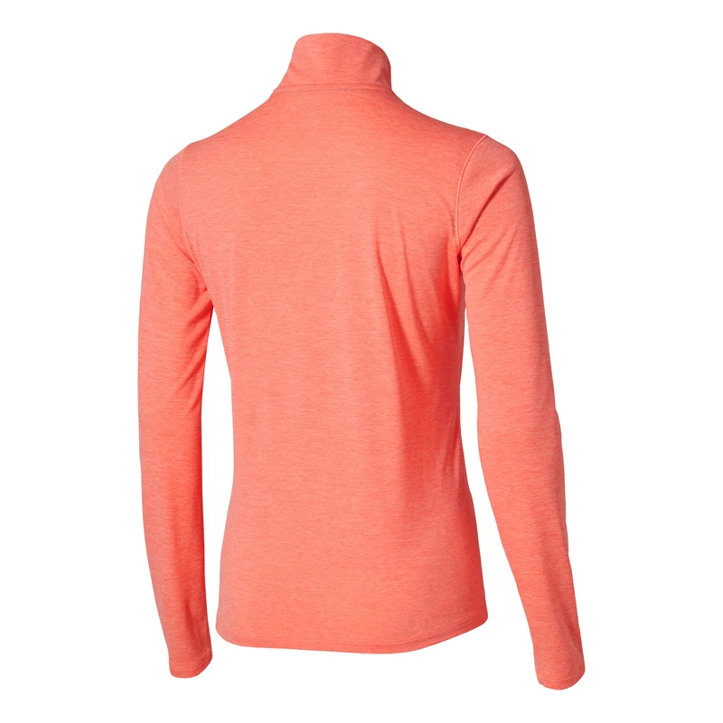 Core Impulse Half Zip Laufshirt Damen - koralle
