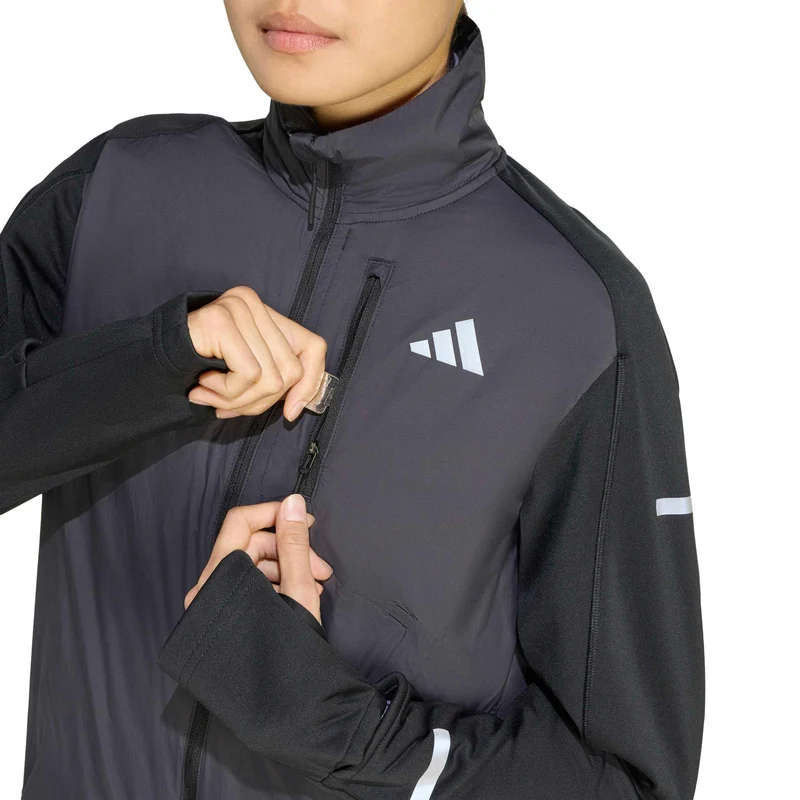 Adi365 Warm Laufjacke Damen-Schwarz