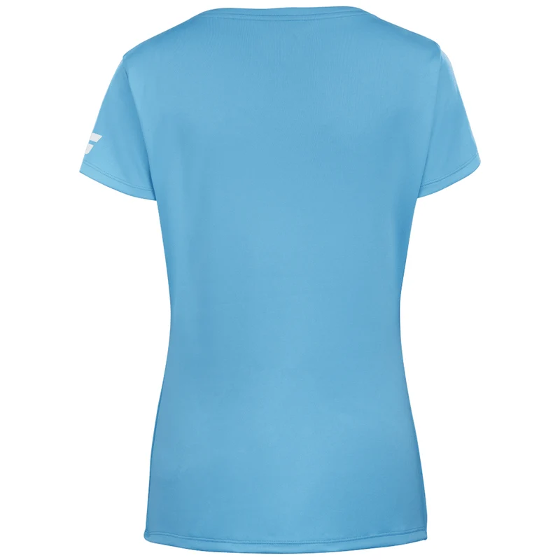 Babolat Cap Sleeve Tennis Top (Girls) - Cyan Blue