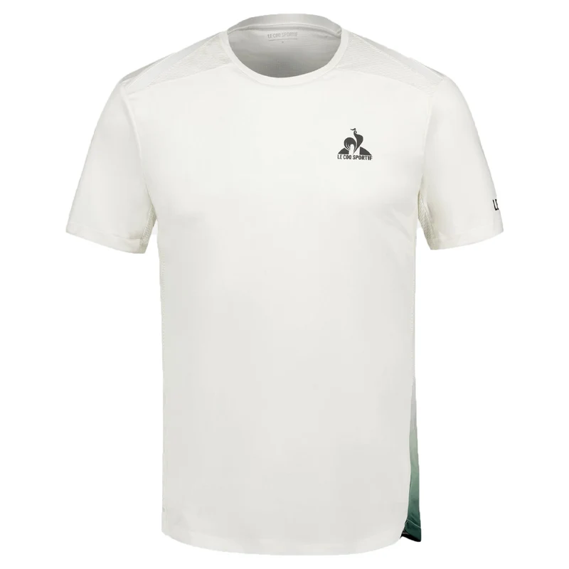 Le Coq Sportif Pro Tennis Short Sleeve Tee (Mens) - Marshmallow