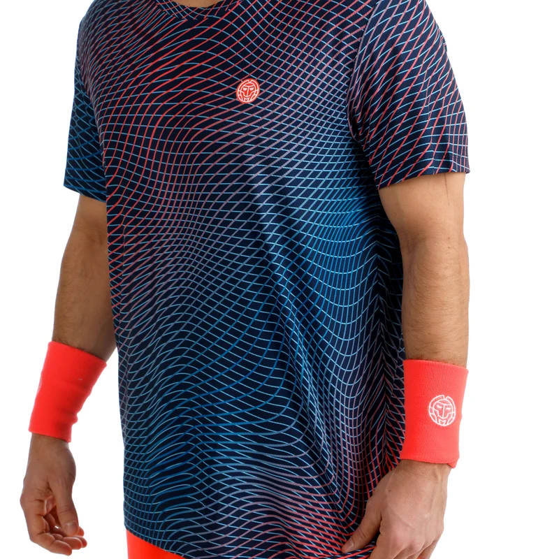 Out of Control T-Shirt Herren-dunkelblau, koralle