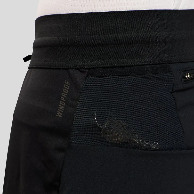 Zeroweight Warm Laufhose Herren-Schwarz