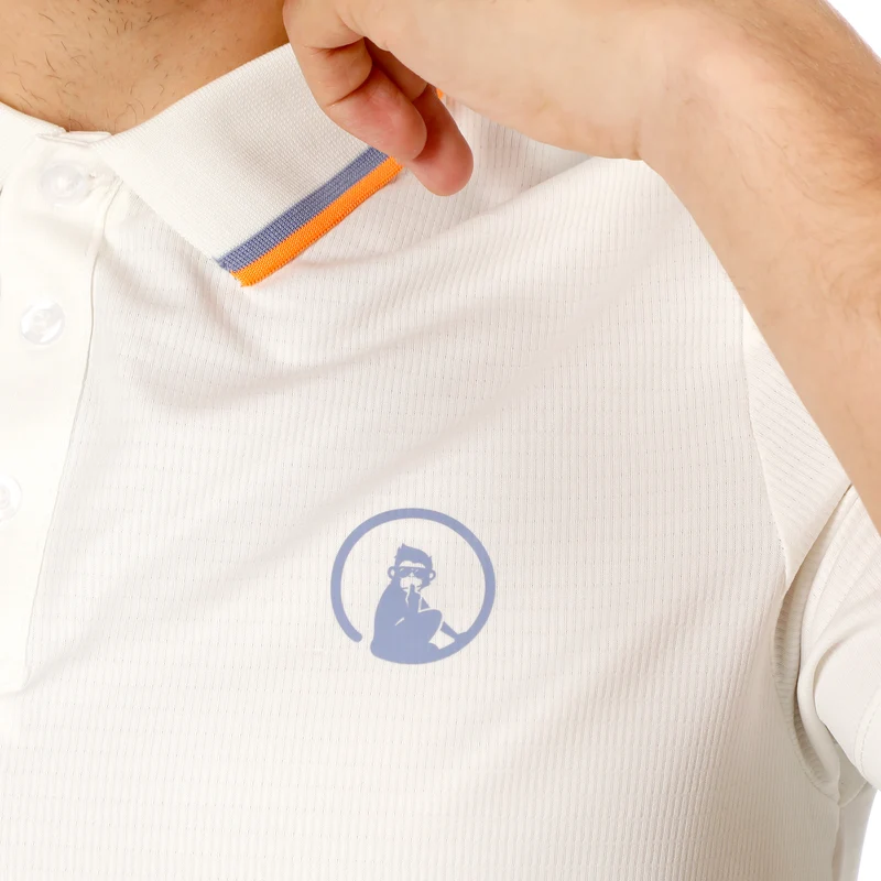 Glow Tournament Tipping Polo Herren - creme