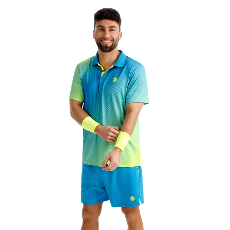 Out of Control Polo Herren-blau, neongelb
