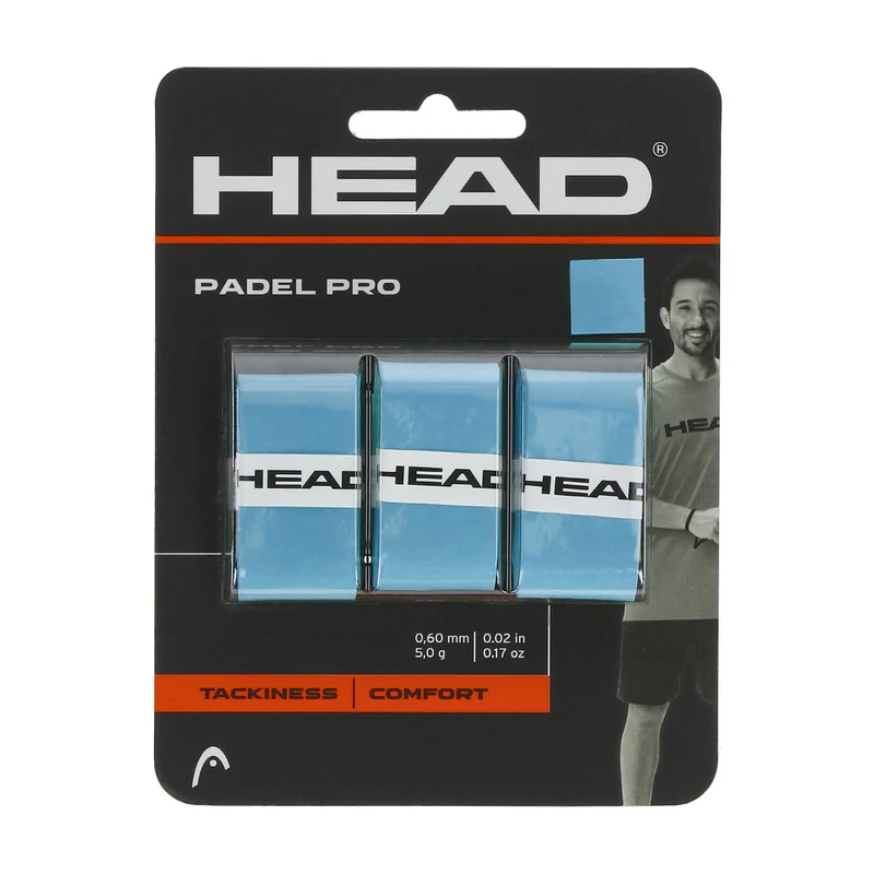 Head Padel Pro Overgrip (3-Pack, Blue)