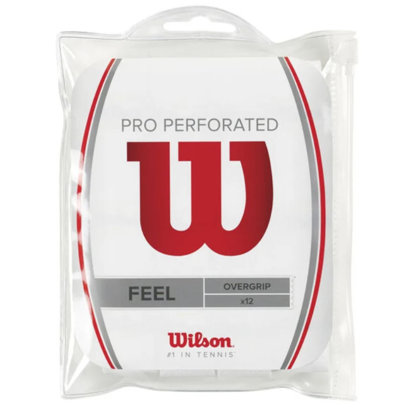 Wilson Pro Overgrip Perforated (12-pack, White)