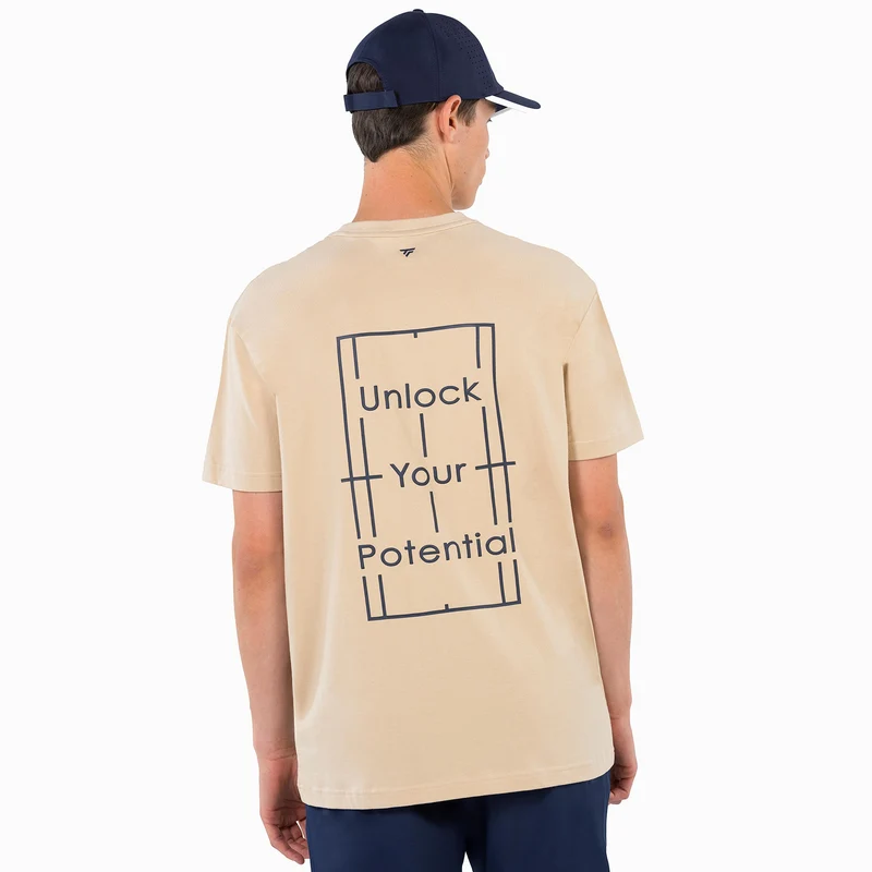 Graphic T-Shirt Herren - beige