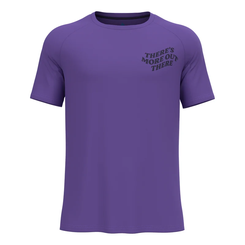 Essential Print Laufshirt Herren-Lila