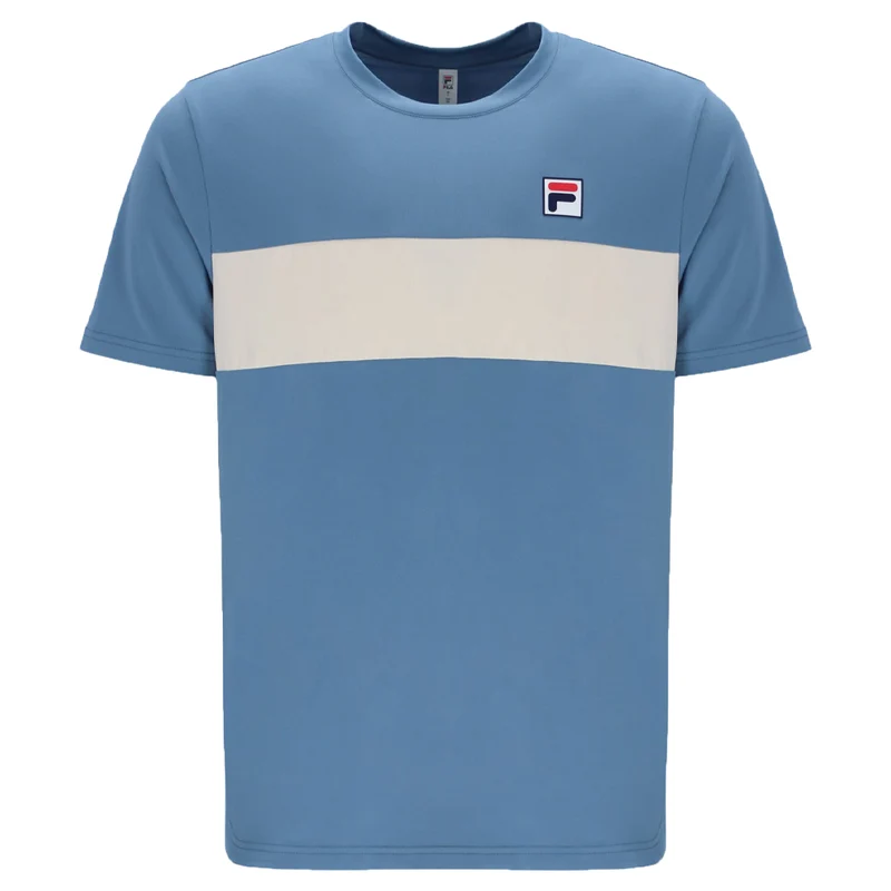 Fila Tennis Essentials Top (Mens) - Elemental Blue/Whitecap Grey