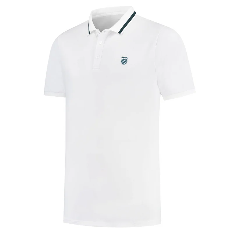 K-Swiss Hypercourt Basic Tennis Polo Shirt (Mens) - White
