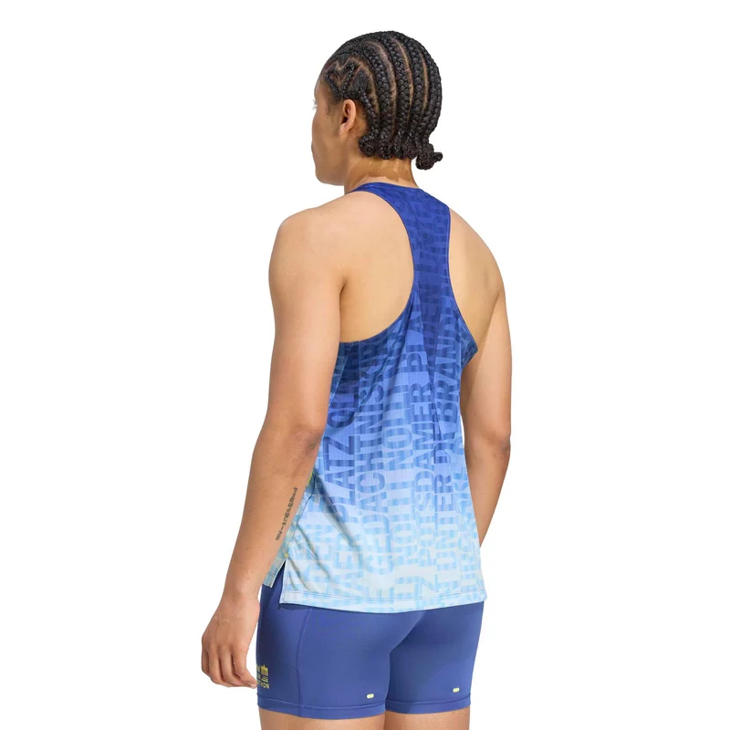 BMW Berlin Laufshirt Damen - blau, gelb