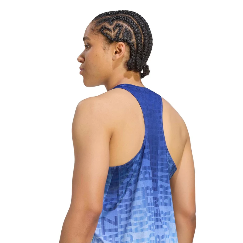 BMW Berlin Laufshirt Damen - blau, gelb