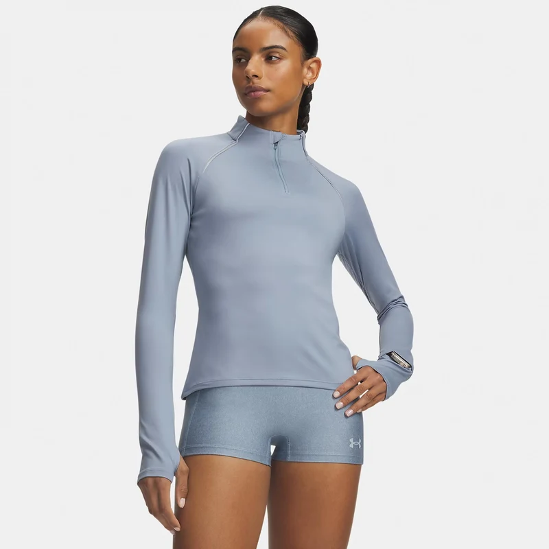 Velociti Half Zip Laufshirt Damen - blau