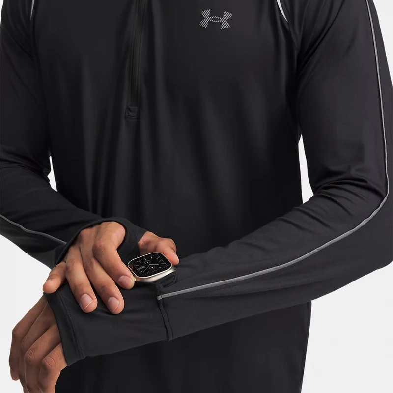 Velociti Half Zip Laufshirt Herren - schwarz