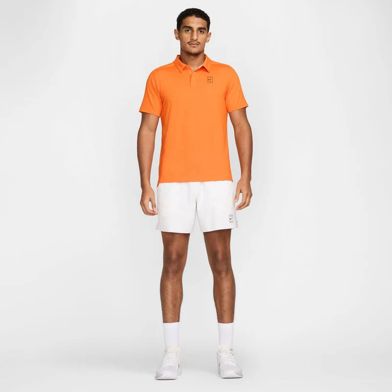Court Dri-Fit Advantage 6in Shorts Herren-Weiß,Schwarz