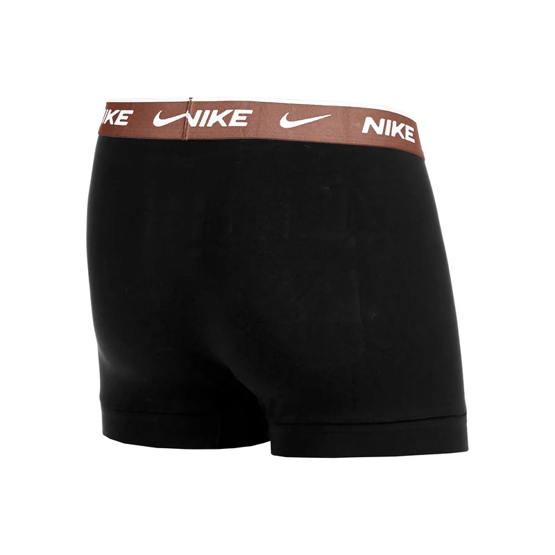 Essential Cotton Stretch Trunk Boxer Short 3er Pack Herren - schwarz, orange