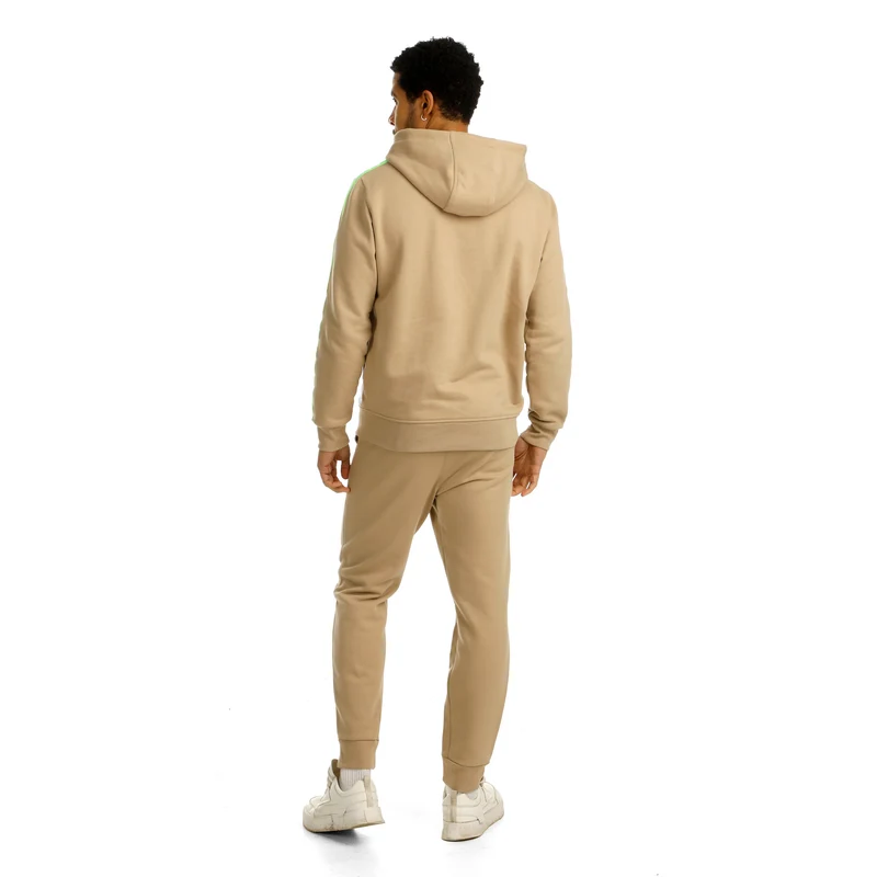 Wild Taped Zip Sweatjacke Herren-Beige,Neongrün