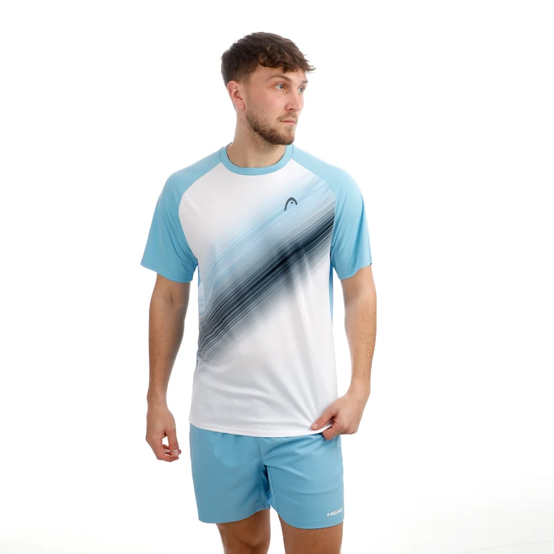 Topspin T-Shirt Herren-hellblau, weiß