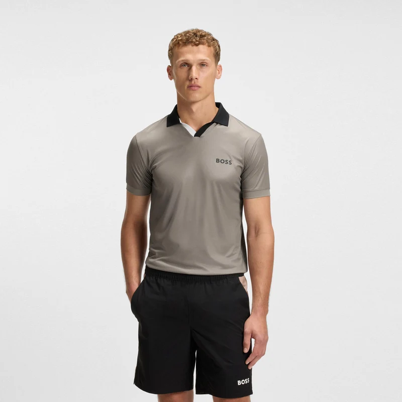 Palle TOC Polo Herren-Grau,Schwarz