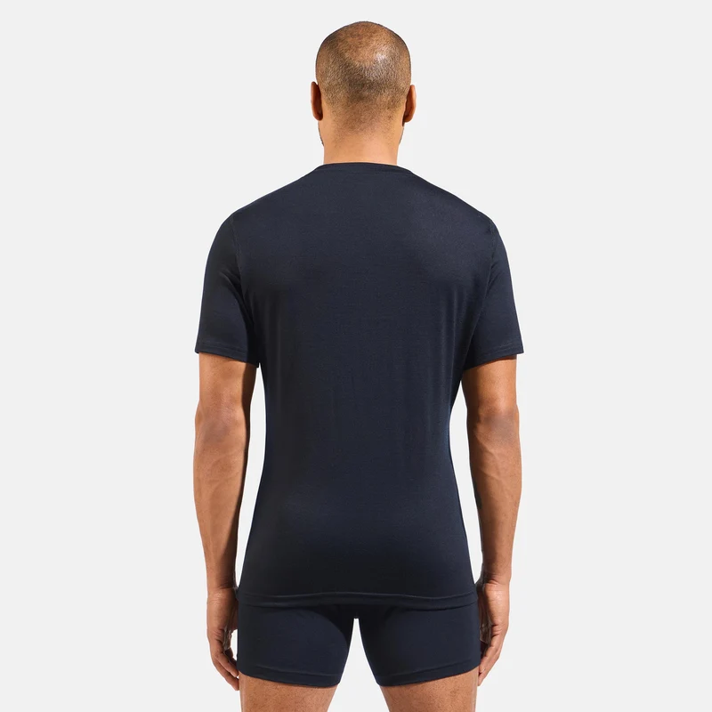 Crew Laufshirt Herren-Schwarz