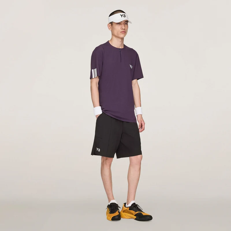 Y-3 Zip T-Shirt Herren - lila