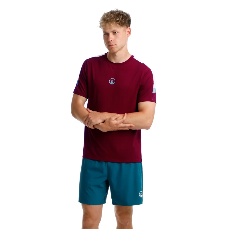 Create Receiver Hori T-Shirt Herren-Weinrot,Mehrfarbig
