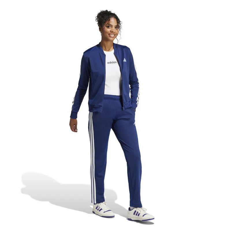 Essentials 3Stripes Dayready Trainingsanzug Damen - dunkelblau