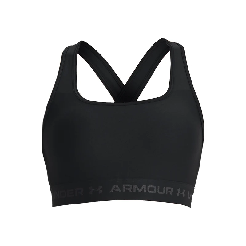 Crossback Middle Sport-BH Damen - schwarz, grau
