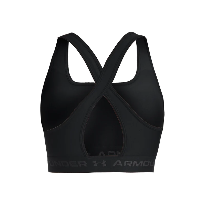 Crossback Middle Sport-BH Damen - schwarz, grau