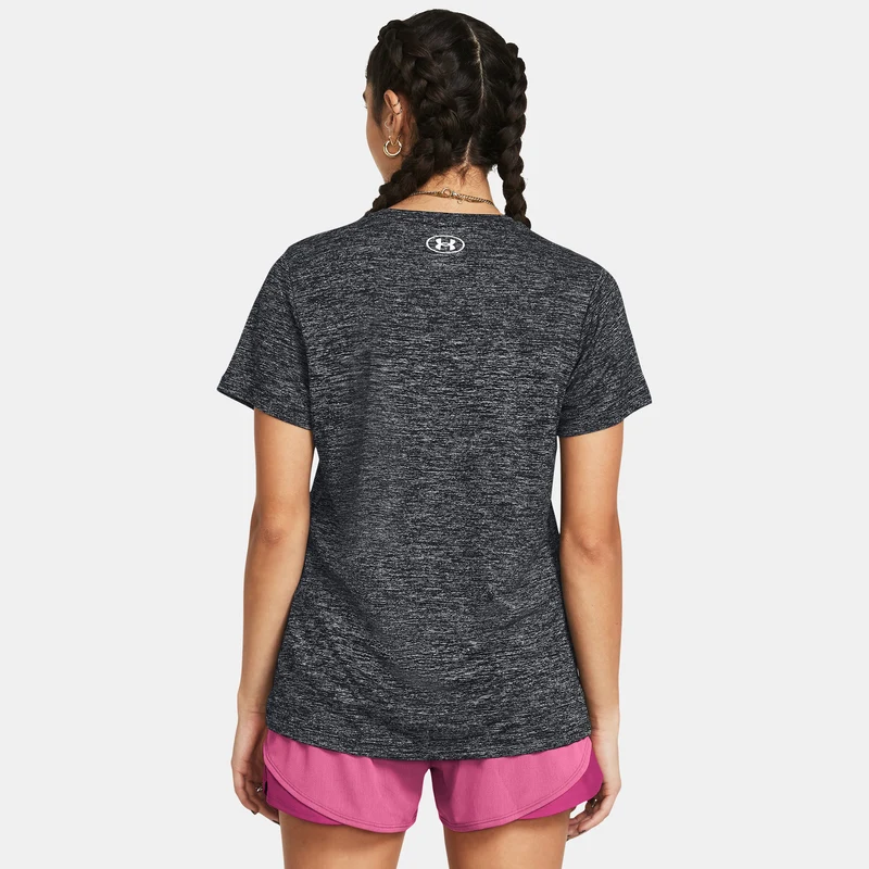 Tech Twist T-Shirt Damen-Schwarz