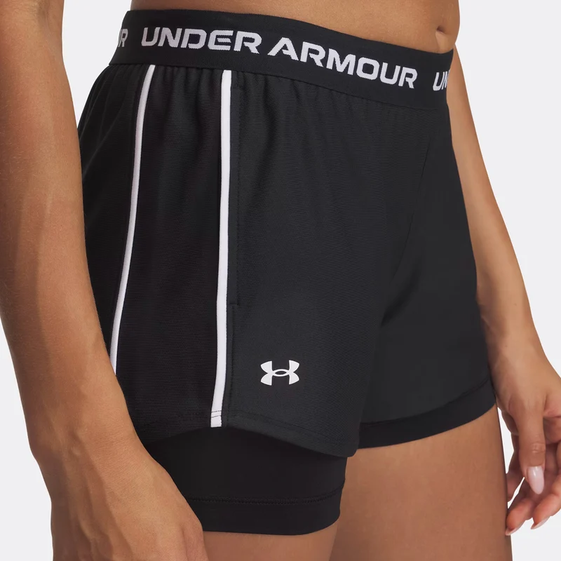 Tech Play Up 2in1 Ballshorts Damen-Schwarz