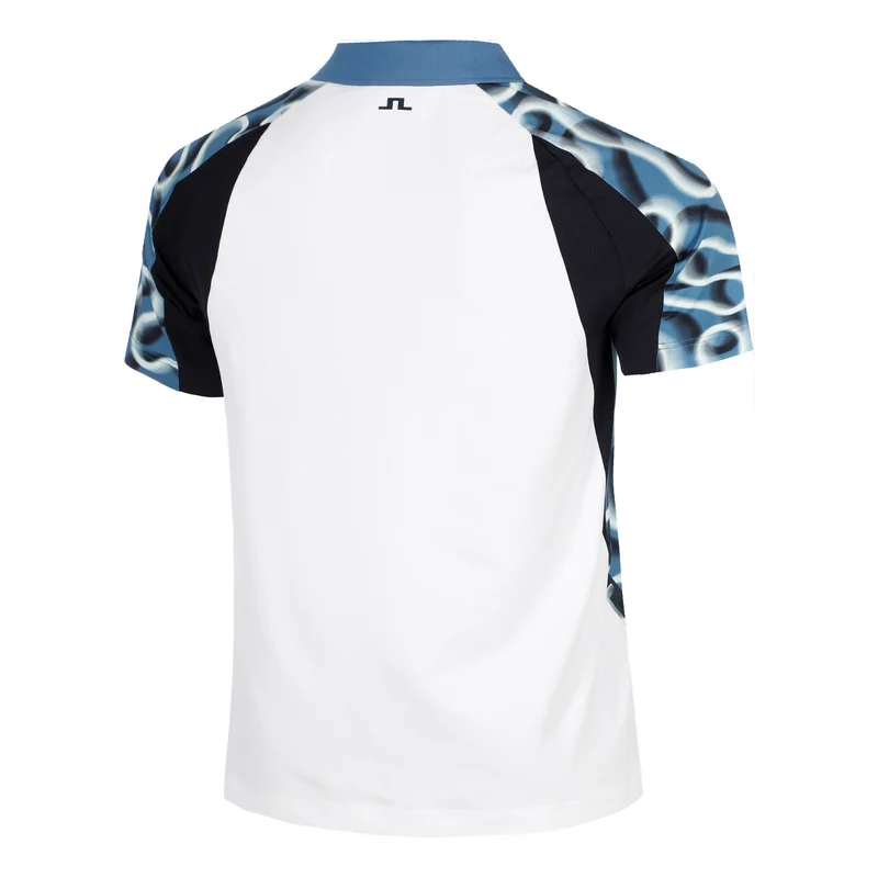Paul Print Polo Herren-blau