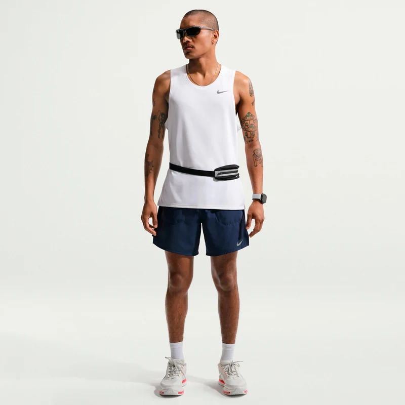 STRIDE 2IN1 7IN Laufshorts Herren - dunkelblau, silber