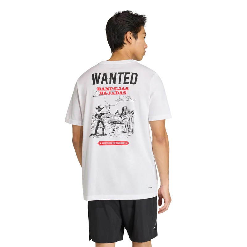 Padel Wanted Graphic T-Shirt Herren - weiß, mehrfarbig