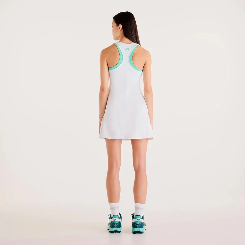 Tournament Dress Kleid Damen-weiß, grün