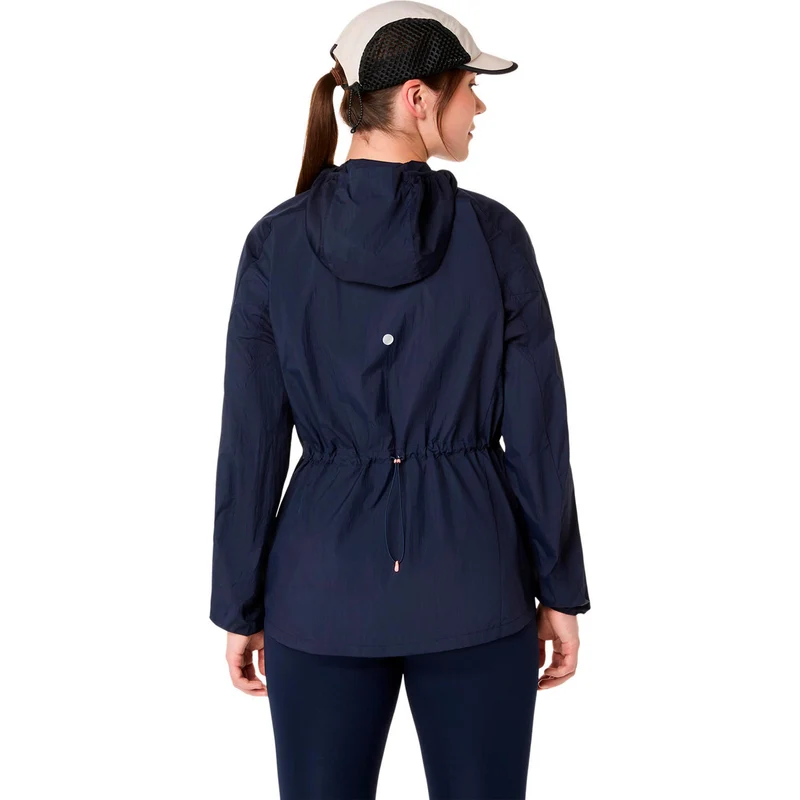 Road Packable Laufjacke Damen - dunkelblau