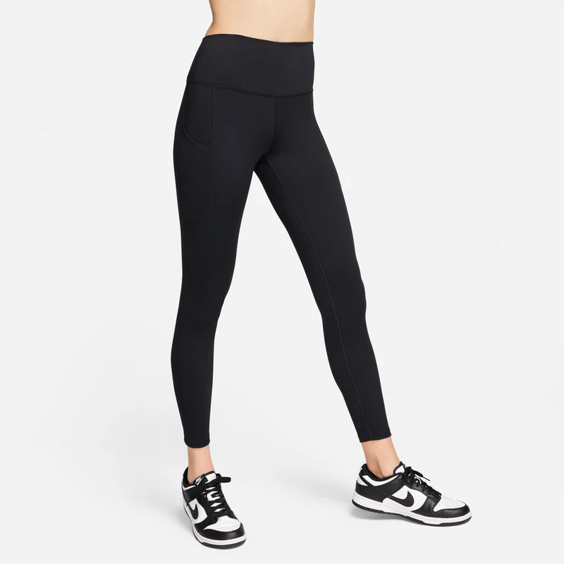 Dri-Fit One High-Waisted 7/8 Pocket Tight Damen-Schwarz