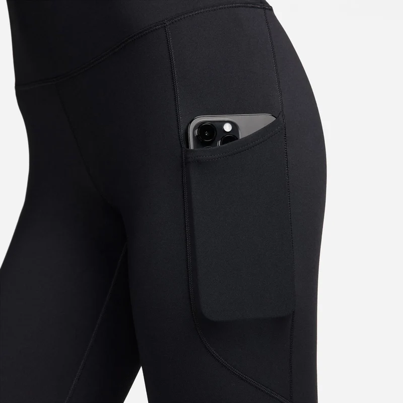 Dri-Fit One High-Waisted 7/8 Pocket Tight Damen-Schwarz