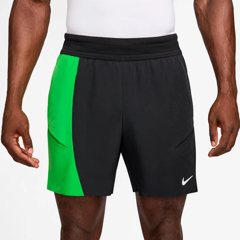 Carlos Alcaraz Court Dri-Fit Slam Shorts Herren-schwarz, grün