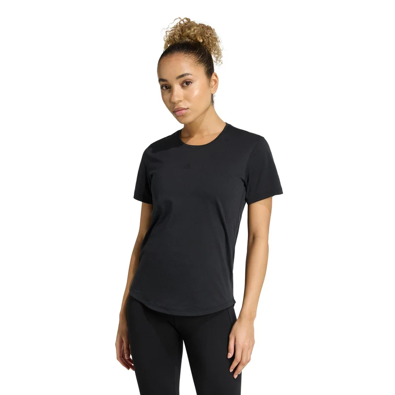 Yoga Essentials T-Shirt Damen - schwarz