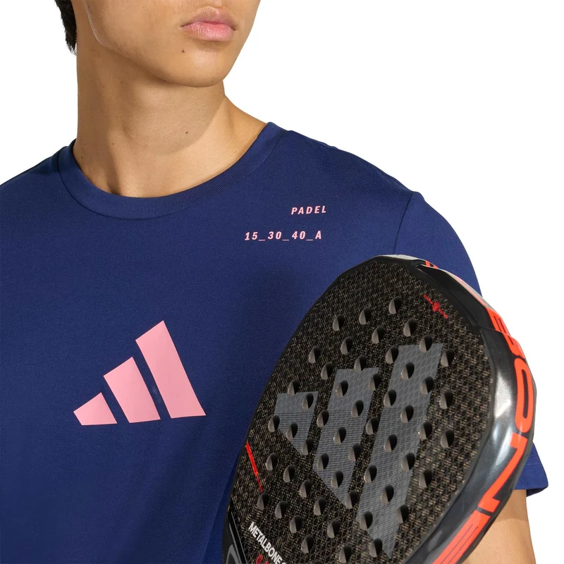 Padel Category Graphic T-Shirt Herren - dunkelblau, pink