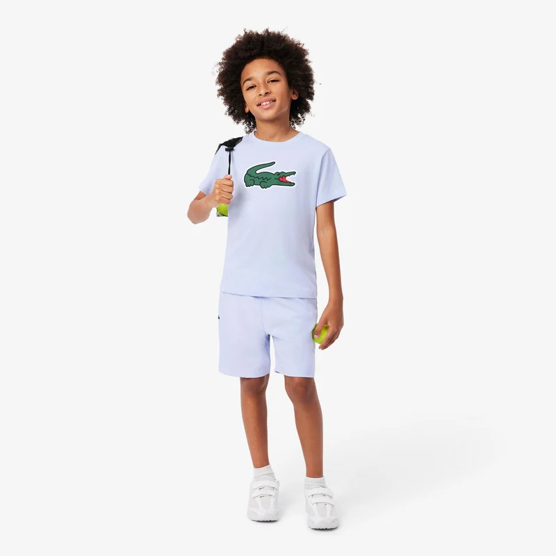 T-Shirt Kinder - hellblau, grün
