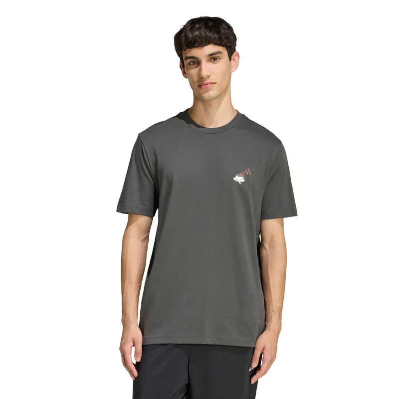 Cheesecake Graphic T-Shirt Herren - dunkelgrau, weiß